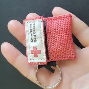 Unique Vintage Red Keychain Pouch